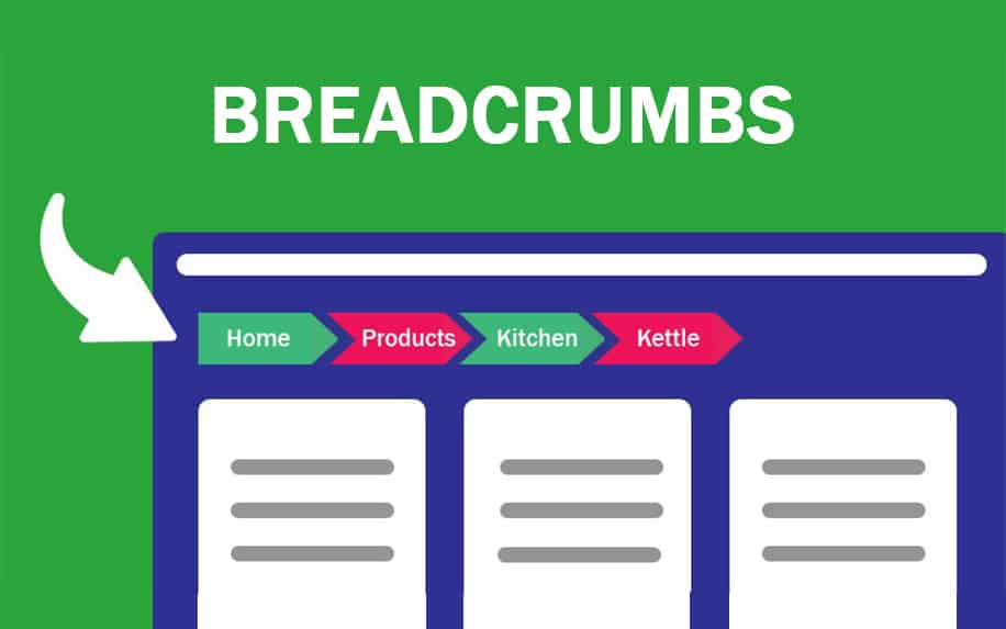 What is a breadcrumb example graphic