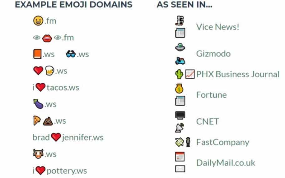 emoji domains header image