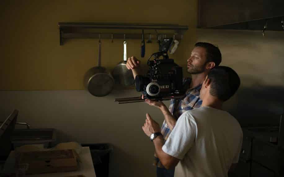 Two cameramen in the kitchen