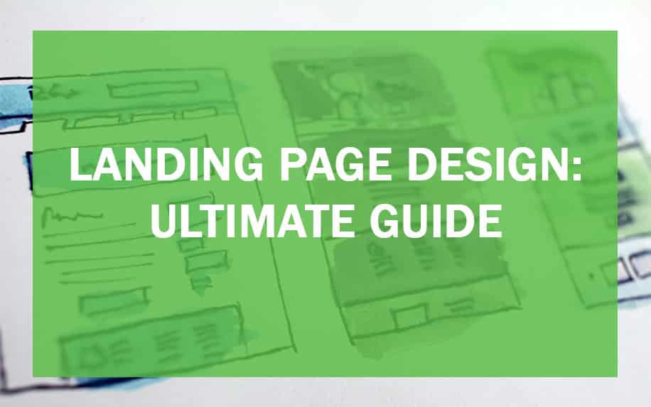Landing page design header image.