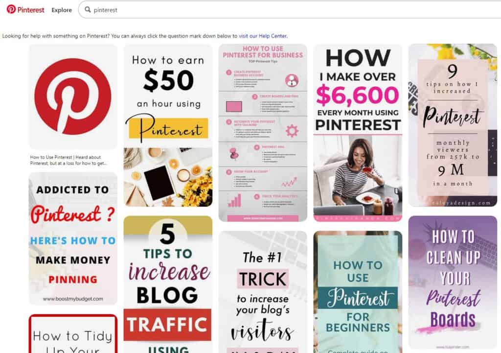 Pinterest Layout—Social Media Marketing App for your Small Business