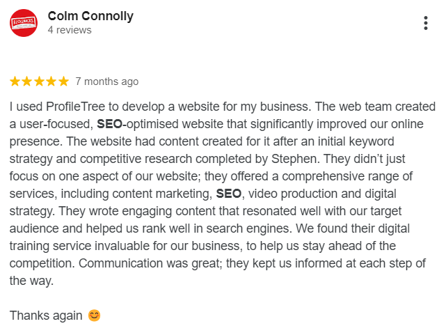 SEO Agency Lisburn Reviews